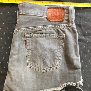 Light Purple Button-Fly Levi's Shorts
